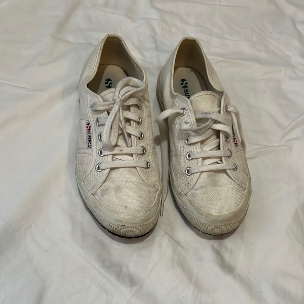 Superga White Canvas Sneakers